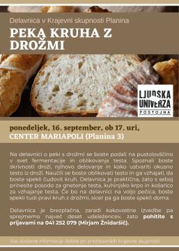 peka kruha z drožmi _ ks planina